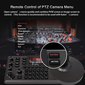 กล้องควบคุมคอนโซล4K PTZ กล้อง PTZ จอยสติ๊ก ndi คีย์บอร์ดควบคุมการอบไอน้ำแบบสดกล้องควบคุมแป้นพิมพ์ - Product Image 3