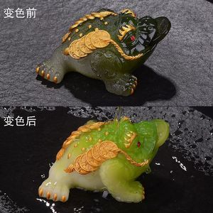 Frosch-Tee-Tiere, <span class=keywords><strong>Pi</strong></span> Xiu Dekoration für Tee-Enthusiasten, Tee-Haustier - Product Image 3