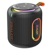Altavoz Portátil Zealot M1 de 30W, 5.4 Pulgadas, Luces RGB, Resistente al Agua IPX6, Batería de 6000mAh, Ranura para Tarjeta TF, para Casa, Viajes y Exteriores
