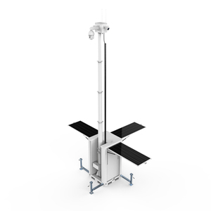 Système de surveillance CCTV solaire mobile C500-7M avec mât de 7 m et contrôleur MPPT pour la sécurité à distance - Product Image 2