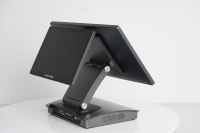 Terminal de point de vente à double écran tactile 15,6 pouces 2025 pour restaurants, prend en charge les codes QR, système Android I3 POS