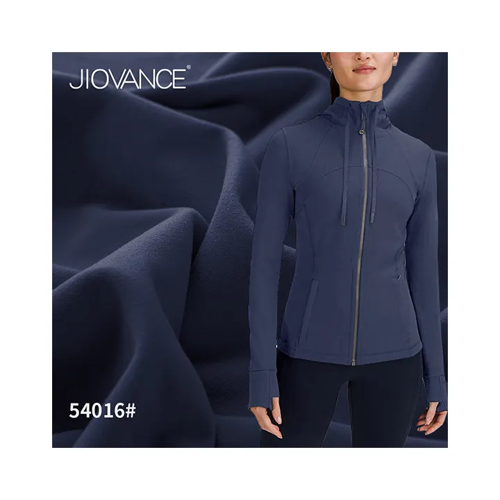 उच्च गुणवत्ता activewear stretchable अति सूक्ष्म धारी डिजाइन के लिए कपड़ा बुनना स्पानडेक्स andtx नायलॉन कपड़े जैकेट