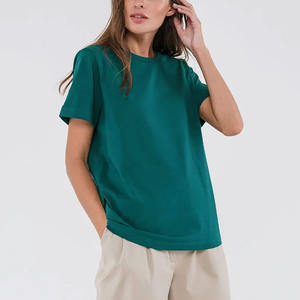 Custom logo Wholesale Oversized Plain Dtg Print Designer Tshirt <b>Women</b> Black <b>White</b> 100% Cotton <b>T</b>-<b>shirts</b> Manufacturer <b>for</b> Unisex - Product Image 1