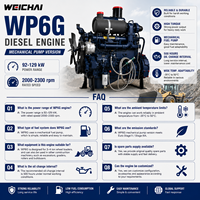 Bomba de Combustible Mecánica SCDC WEICHAI WP6G para Motor Diésel de 92-129kW 2000-2300rpm, Alternativa a Deutz TD226B para Cargadora de Ruedas de 3-4 Toneladas