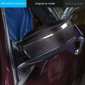 Kit de molduras de fibra de carbono seca para <span class=keywords><strong>Maserati</strong></span> <span class=keywords><strong>Levante</strong></span>, <span class=keywords><strong>Ghibli</strong></span>, Quattroporte - Carcasa de espejo, panel de botones, manija de puerta - Product Image 4