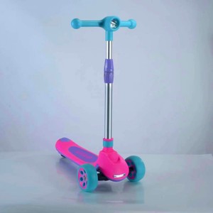 Trottinette pour enfants de 3 ans et plus, réglable en hauteur, pliable, pour garçons et filles, rose et bleu - Product Image 1