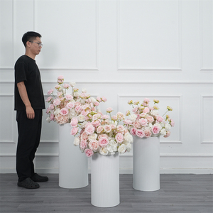 Realistic Silk <b>Artificial</b> aisle <b>Flowers</b> Wedding Table Centerpiece <b>Flower</b> Decoration - Product Image 1