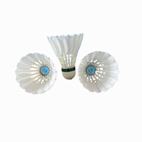ST NO 1 Balles de badminton Premium Feathers, ensemble de badminton BWF, matériau en liège 100% naturel, excellente qualité de balle