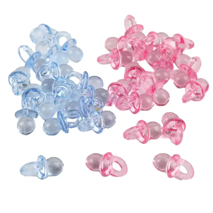 2021 New Design baby shower decoration acrylic baby pacifiers