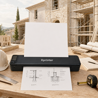 Impresora Térmica Portátil Xprinter T82 A4 para Construcción, Impresión de Registro de Ingeniería en Sitio