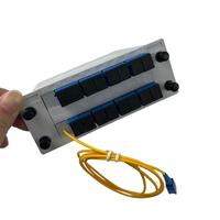Répartiteur de fibre optique PLC de type cassette 1x16 avec connecteurs SC UPC et pigtail pour FTTH, répartiteur de fibre optique 1:16