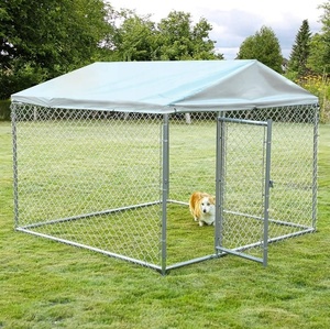Jaula/Caseta/Corral para Perros Grande, Personalizada, de Malla Metálica Galvanizada para Exteriores, Impermeable, Fácil de Montar, con Paneles de Cerca - Product Image 3
