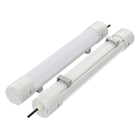Lámpara LED Tri-Proof IP66 Impermeable, Totalmente de PC, Enlazable, Hermética, 20W 40W 60W para Almacenes Industriales y Garajes