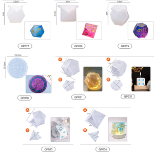 แม่พิมพ์ซิลิโคนอีพ็อกซี่อีพ็อกซี่ลายหมากรุกผสมหลายสไตล์รายการใหม่ - Product Image 4