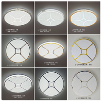 Plafonnier LED ROMAS Moderne Effet Ciel Étoilé, Design Spirale en Fer et Acrylique, Montage en Saillie, Télécommande, IP44, AC 220V, 6000K, pour Chambre