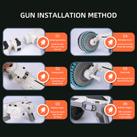 Pistolet lanceur de balles en mousse souple en plastique pour garçons KSF, jouet de haute qualité, tir manuel, jeu de tir
