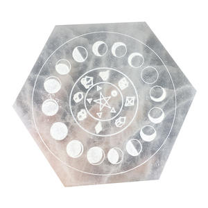 Quartz Luxury Figurine Three-Phase <b>Moon</b> Pentagram Ornament Eco-Friendly Handmade Home Decoration Cross-Border Hot-Selling - Product Image 3