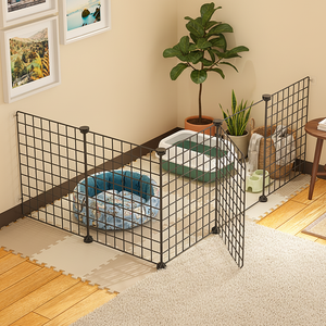不锈钢实心现代宠物围栏狗笼室内屏障可自由组合防逃生训练厕所环保小 - Product Image 2
