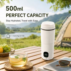 Bouilloire Électrique Portable et Mini-Cuiseur : Produit le Plus Vendu sur Alibaba 2026 – Gourde Chauffante Intelligente - Product Image 2