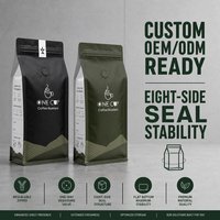 Individuell Bedruckter 5lb Kaffeebohnenbeutel - Großer Mattierter Quadratbodenbeutel mit Ventil - Großhandel Geröstete Bohnenverpackung