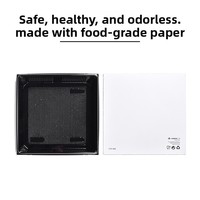 Barquette carrée en plastique jetable Mizawa pour pâtisseries, sushis, pâtisseries à emporter, pique-niques, fruits coupés – Boîte d'emballage personnalisable