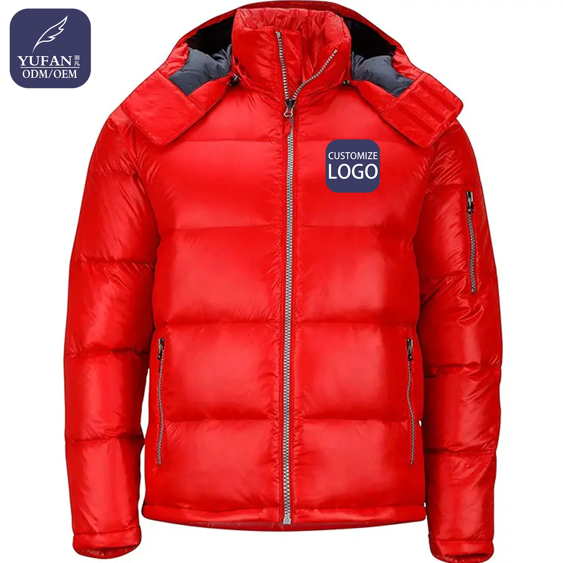 YuFan Custom Logo The North Down Face Puffer Jacket Warm Thermal Breathable Hooded Fleece Men Winter Jackets And Coats