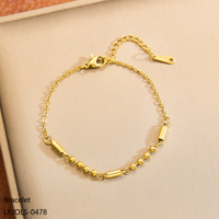 Bracelet Pendentif Fleur Rose en Acier Inoxydable Plaqué Or 18 carats Anti-ternissement, Style Exquis et Tendance, Bijoux pour Femme