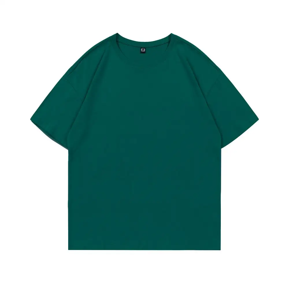 T-shirt pour homme en tissu tricoté à col rond 100% coton 200 grammes Style décontracté à la mode