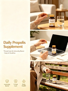 Capsules de <span class=keywords><strong>propolis</strong></span> <span class=keywords><strong>pure</strong></span> pour renforcer la résistance du corps, protéger les cellules et maintenir une performance physique quotidienne saine - Product Image 3
