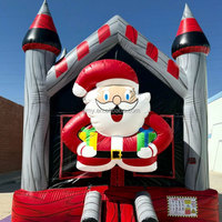 GMY Gonflables Père Noël Maison à rebond commerciale Équipement de jeu intérieur Château gonflable extérieur pour festival événement