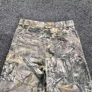 <span class=keywords><strong>Pantaloni</strong></span> Cargo <span class=keywords><strong>Mimetici</strong></span> Vintage Personalizzati in Cotone Realtree Camo a Doppio Ginocchio con Motivo Dritto Stile Hip Hop da Uomo - Product Image 3