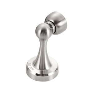 Butée de porte en acier inoxydable 304, magnétique, fixation murale, finition brossée, pour cuisine, salle de bain, chambre à coucher, quincaillerie de porte - Product Image 5