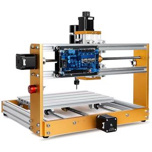 เครื่องเราเตอร์ไม้ CNC อลูมิเนียมทั้งตัว รุ่น 3018 Pro Max กำลัง 0.5KW 10W ระบบควบคุมเลเซอร์ Mach3 แกนหมุนเดี่ยว สำหรับงานกัด PCB ตัดไม้ รุ่นใหม่ - Product Image 4