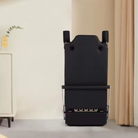 Appareil de Pilates Reformer pliable et portable pour entraînement à domicile, avec cadre en acier et matériaux ABS/PP, rembourré en mousse, pour un gain de place