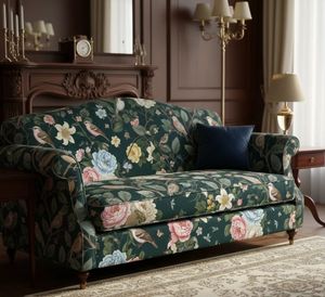 Tela de tapicería moderna con estampado floral y de aves por yarda, textil artístico botánico de vida silvestre para sofá, sillón y cojines. - Product Image 5