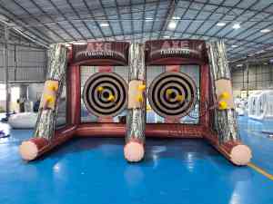 <span class=keywords><strong>Jeu</strong></span> <span class=keywords><strong>de</strong></span> <span class=keywords><strong>lancer</strong></span> d'axes gonflable double pour événements sportifs interactifs en plein air, idéal pour les fêtes commerciales - À vendre - Product Image 3