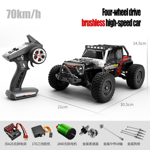 Auto RC de Alta Velocidad 70km/h, 4WD, Diferencial Metálico sin <span class=keywords><strong>Escobillas</strong></span>, Control Remoto Profesional, Camioneta Todoterreno para Arena - Product Image 2
