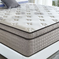 Matelas hybride confortable en mousse à mémoire de forme Queen King avec ressorts ensachés, base en mousse, fermeté moyenne, 30 cm d'épaisseur, 10 ans d'assurance, école, hôtel
