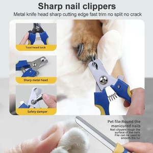 Bowl Toothbrush Scissor Comb Scissors Nail Clippers Multifunction 8 in 1 Pet Cat <strong>Dog</strong> <strong>Grooming</strong> Brush Shedding Tools Kit Set <strong>Bag</strong> - Product Image 2