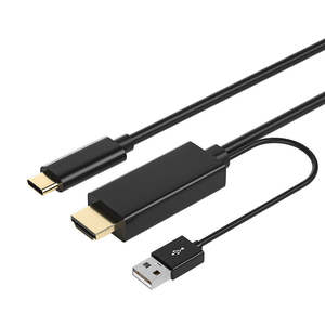 Câble HDMI mâle 0.5m avec alimentation Usb vers Type C ou DP mâle ou DP femelle ou Mini DP mâle 4k 60hz <span class=keywords><strong>pour</strong></span> HDTV, HDMI - Product Image 2