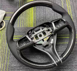 Volante Deportivo de Fibra de Carbono y Alcántara Hecho a Mano, Reemplazo OEM Compatible con <span class=keywords><strong>Maserati</strong></span> GranTurismo GT, Sin Modificaciones - Product Image 2