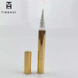 Envase de Lujo para Brillo Labial, Dispensador de Aluminio Dorado Brillante de 2ml, 3ml, 4ml, Tipo Pluma - Product Image 4