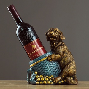 ที่วางขวดไวน์รูปโกลเด้นรีทรีฟเวอร์ วัสดุเรซิ่น สำหรับวางบนโต๊ะ  ขายดีจากโรงงาน ใช้งานได้จริงและตกแต่งสวยงาม - Product Image 3