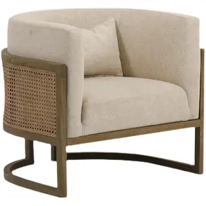 Nordic retro solid wood sofa chair sitting room leisure single chair balcony ash wood/oak leisure wicker chair