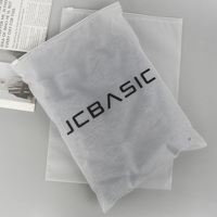 Logo imprimé personnalisé emballage PVC PE sac t-shirt vêtements emballage en plastique curseur fermeture éclair vêtements sac à fermeture éclair