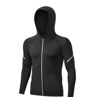 Nouvelle veste à séchage rapide, chemise zippée pour l'extérieur, chemise de compression surdimensionnée personnalisée, chemise de sport pour hommes, chemise de fitness pour hommes