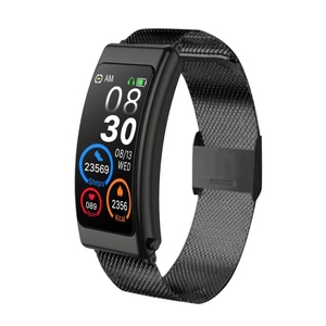 Nouvelle tendance K13 1.14 pouces bande d'acier montre écouteur <span class=keywords><strong>4M</strong></span> + 32M détachable B T appelant montre intelligente pour Android iOS - Product Image 2