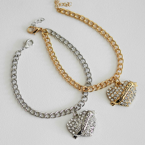 Marchio famoso Designer di gioielli di moda 18K placcato oro lettera diamante Guess a catena bracciale per le donne - Product Image 6