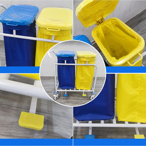 새로운 모델 맞춤형 병원 청소 린넨 트롤리 드레싱 모바일 청소 카트 먼지 린넨 카트 - Product Image 4