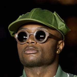 Gafas de Sol Redondas Estilo Europeo Americano para Hombre, Material PC con Protección UV400, Color Negro, ZS 98205, Venta al Por Mayor Transfronteriza - Product Image 1